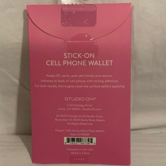 Stick on cell phone wallet  - Popping with ice - Picture 9 of 9